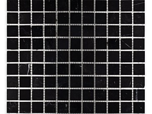 Negro Marquina Marble Square 1 X 1 Polished or Honed